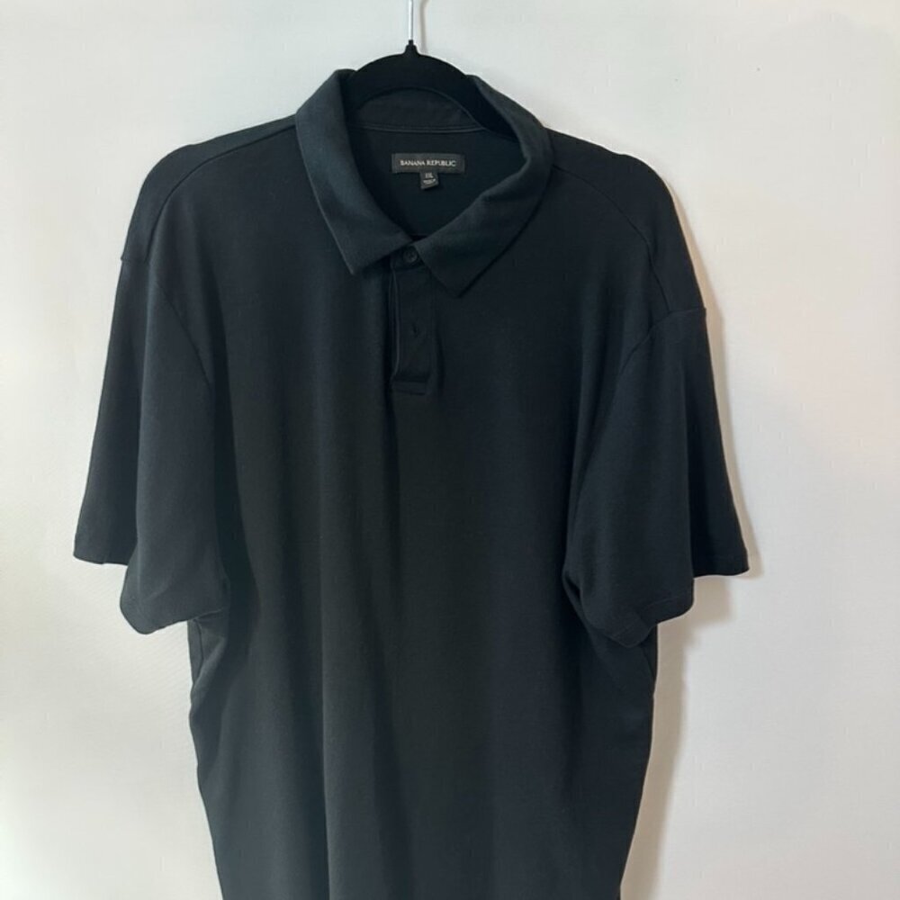 Banana Republic Men's XXL Black Polo Shirt 100% Cotton